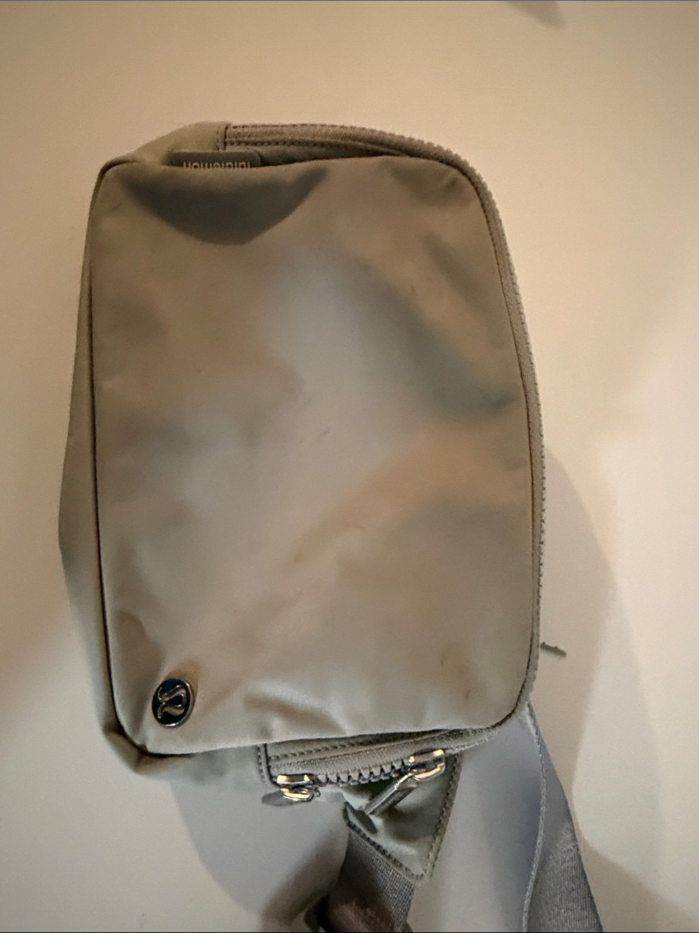 Crossbody Sling Bag in Light Gray